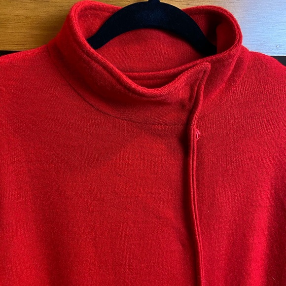 FENN WRIGHT MANSON Red & Tan Wool Coat, Size L - Picture 5 of 7